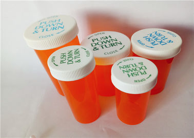 Trung Quốc 8 kích cỡ hổ phách trẻ em kháng lọ, màu mờ Child Proof Pill Container nhà cung cấp