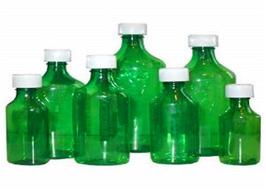 Trung Quốc Chai thuốc màu xanh lá cây lỏng màu xanh lá cây, chai chất lỏng theo toa vít đầu đóng cửa nhà cung cấp